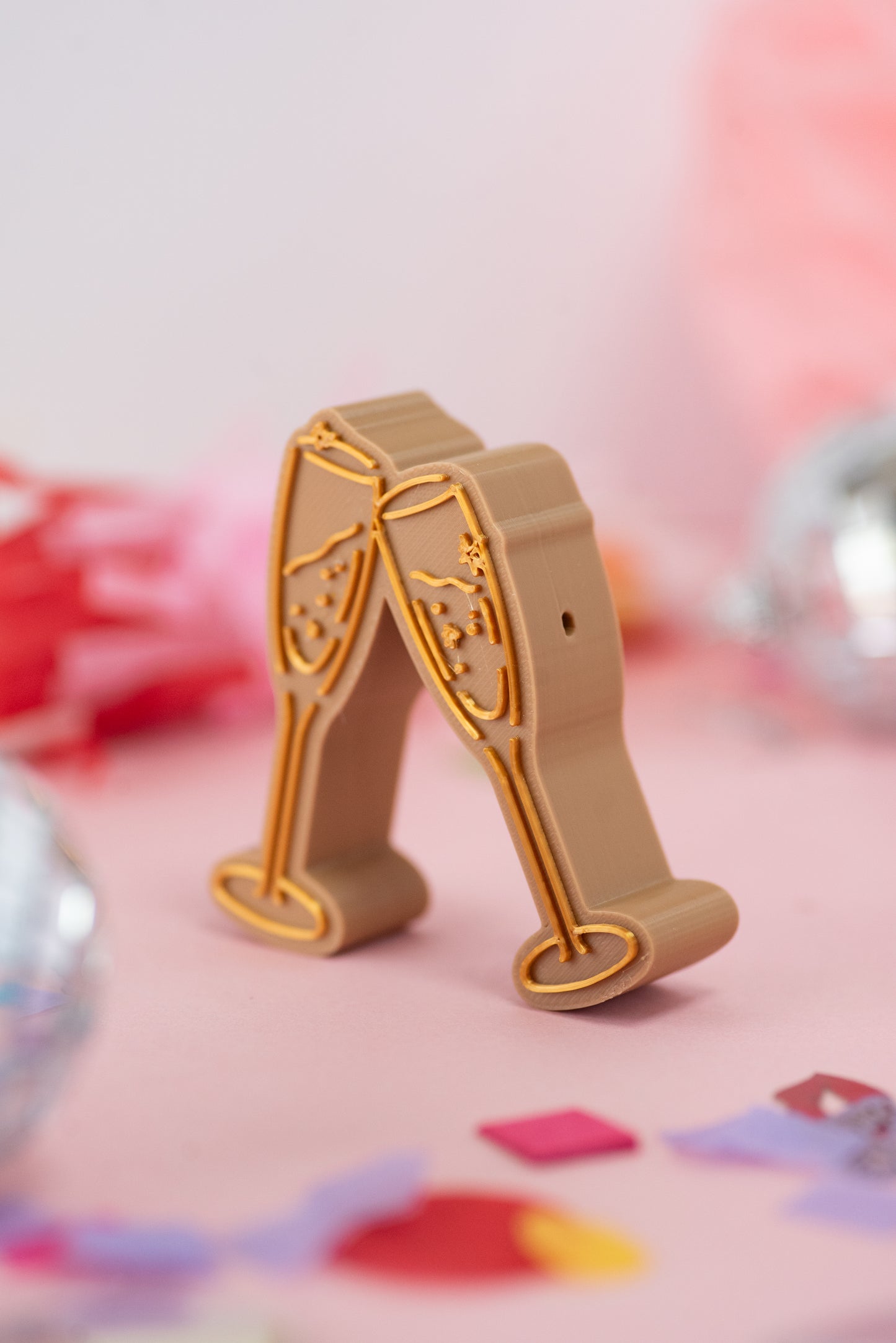 Evermore Champagne Glasses Charm